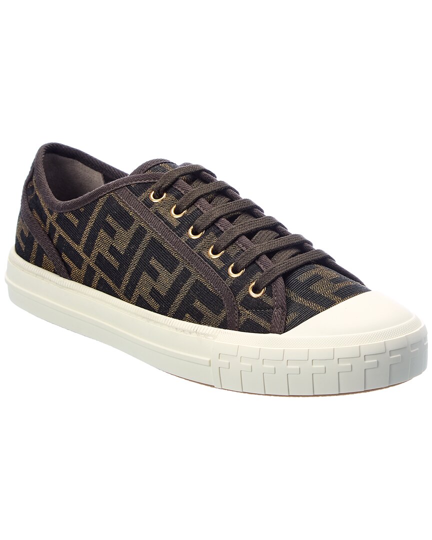 FENDI FENDI DOMINO FF CANVAS SNEAKER