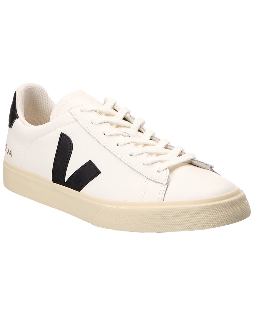 Veja Men's White Campo Leather Trainers In Cotton/Leather, Size 9 - Image 4