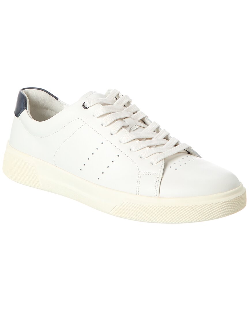 Shop Vince Brady-b Leather Sneaker In White
