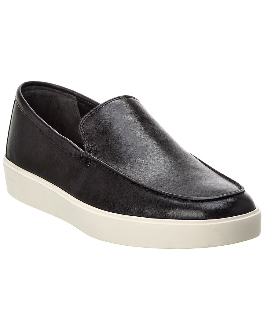 Vince Taro Leather Slip-on In Black