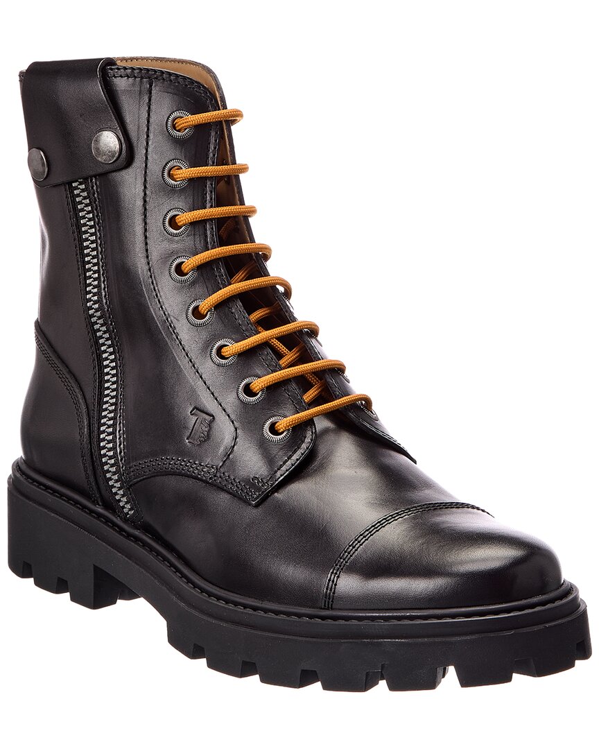Tod's Leather Boot In Black