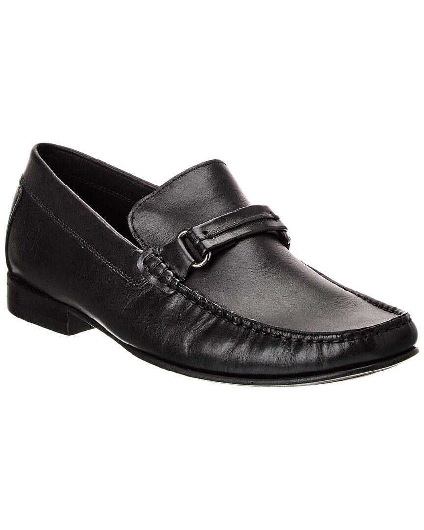 Donald Pliner Donnie Leather Loafer In Black