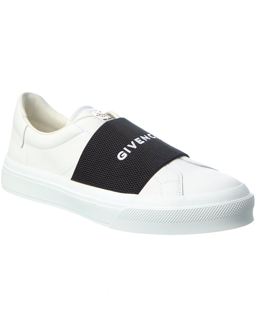 Shop Givenchy City Sport Leather Sneaker In White