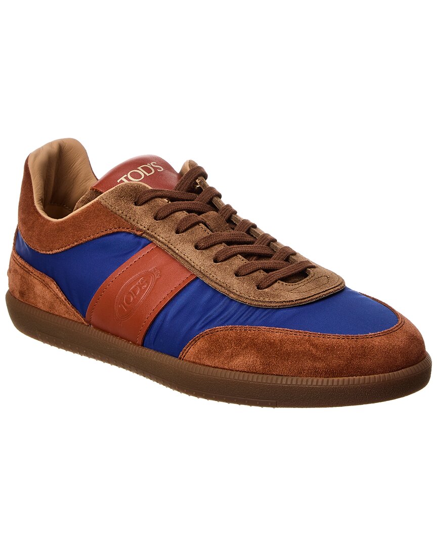 Shop Tod's Leather & Suede Sneaker In Brown