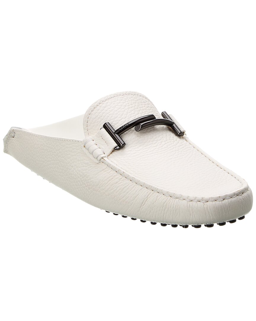 Shop Tod's Leather Loafer In White