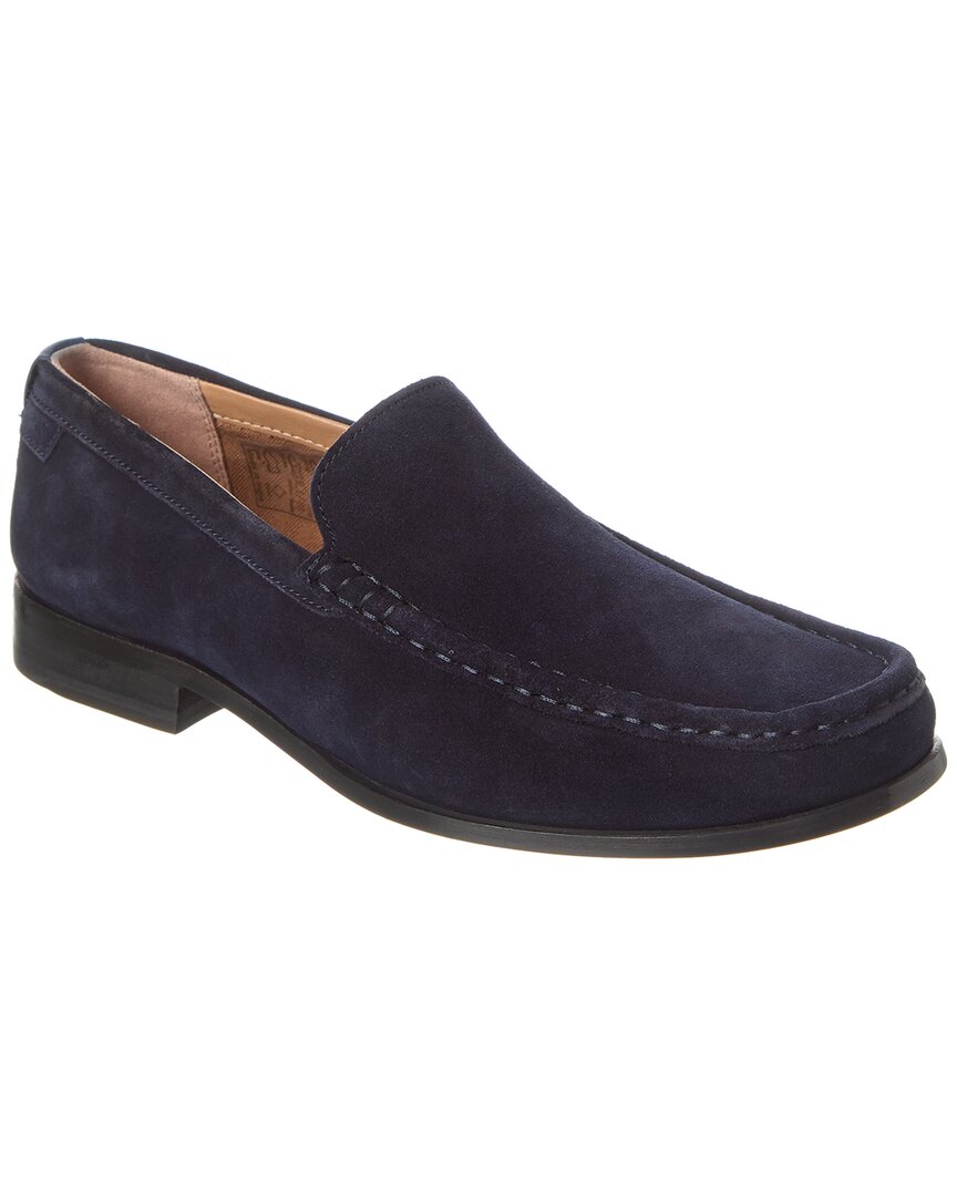 Shop Ted Baker Labis Suede Penny Loafer In Blue