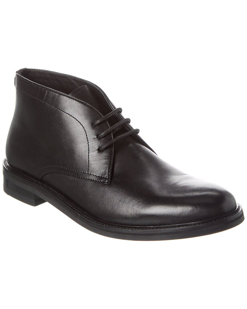Shop Ted Baker Andreew Leather Chukka Boot In Black