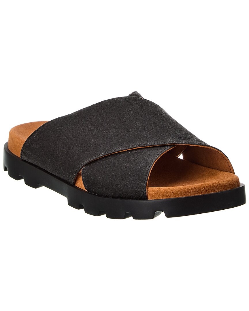 Shop Camper Brutus Leather Sandal In Black