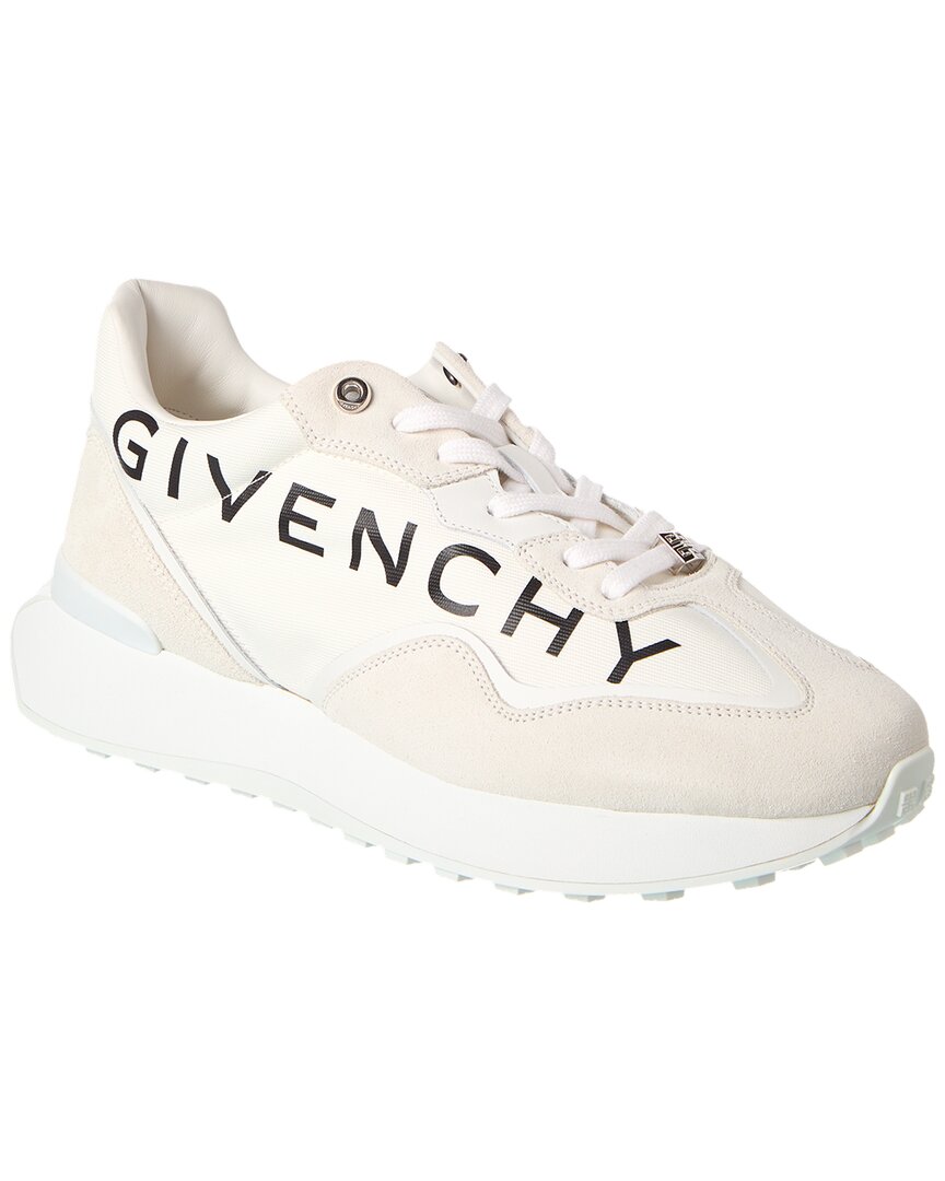 Shop Givenchy Runner Canvas & Leather Sneaker In White