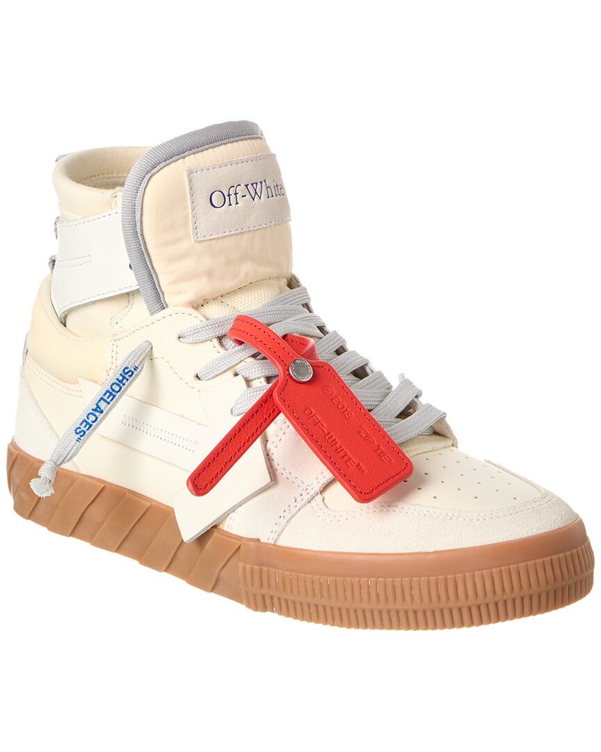 Shop Off-white ™ Floating Arrow Leather & Suede High Top Sneaker