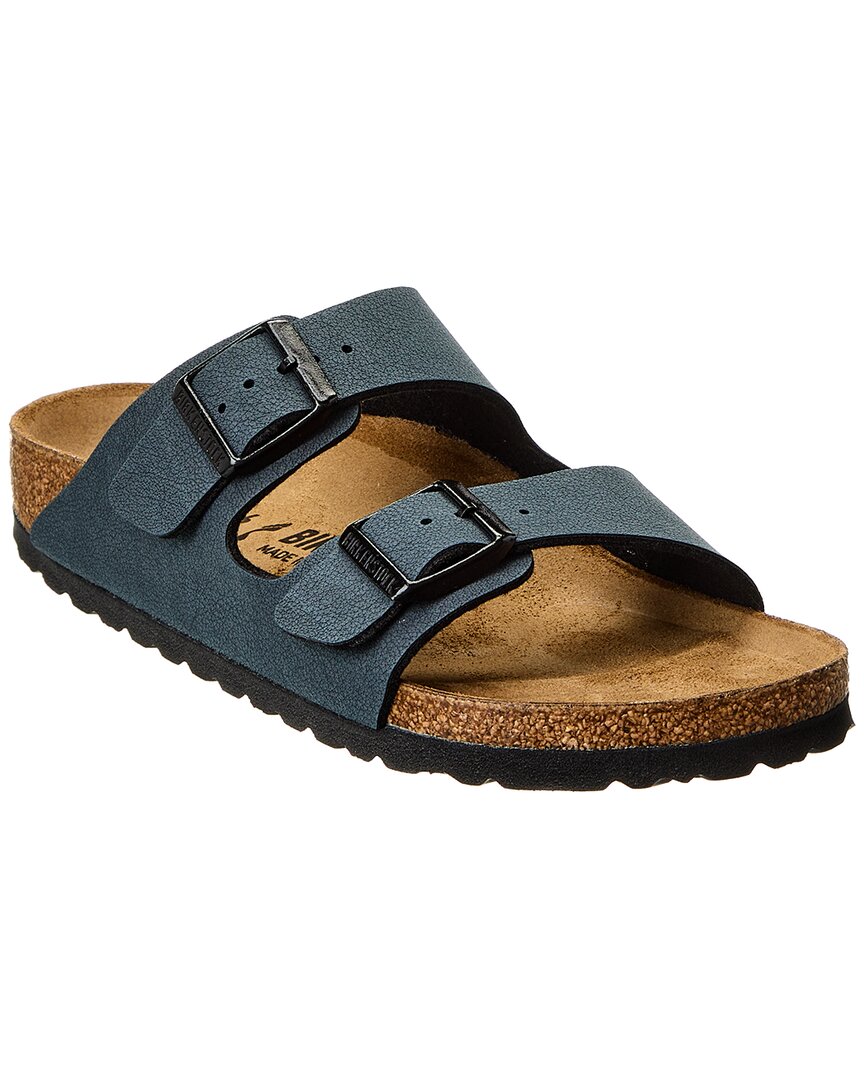 Shop Birkenstock Arizona Bs Narrow Fit Birkibuc Sandal In Blue