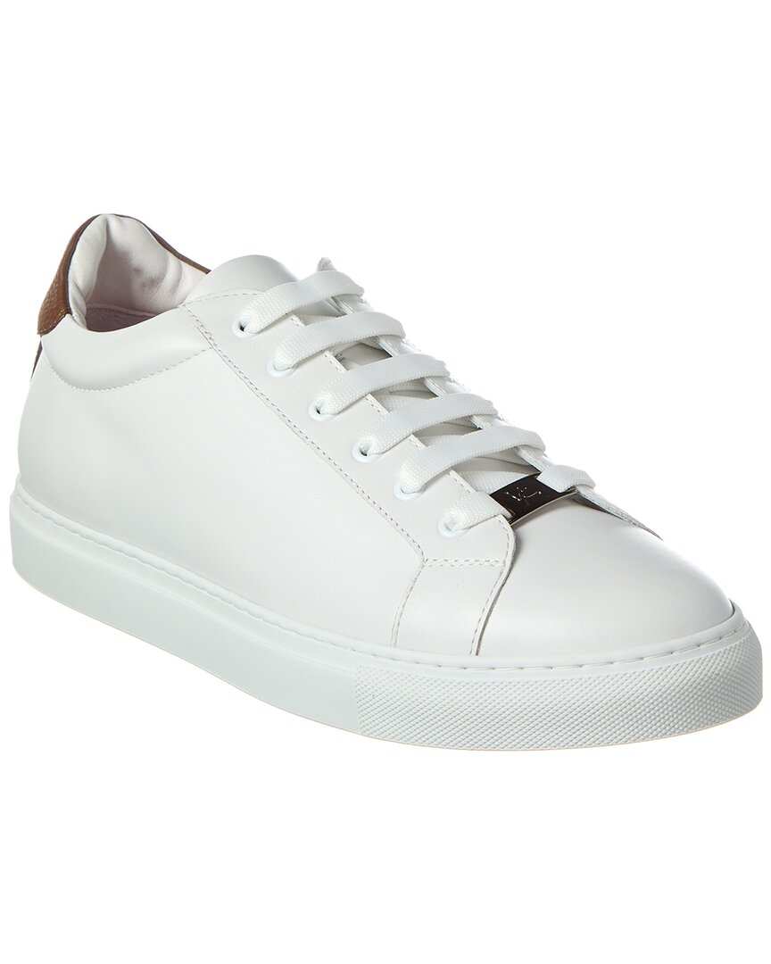 Shop Isaia Leather Sneaker