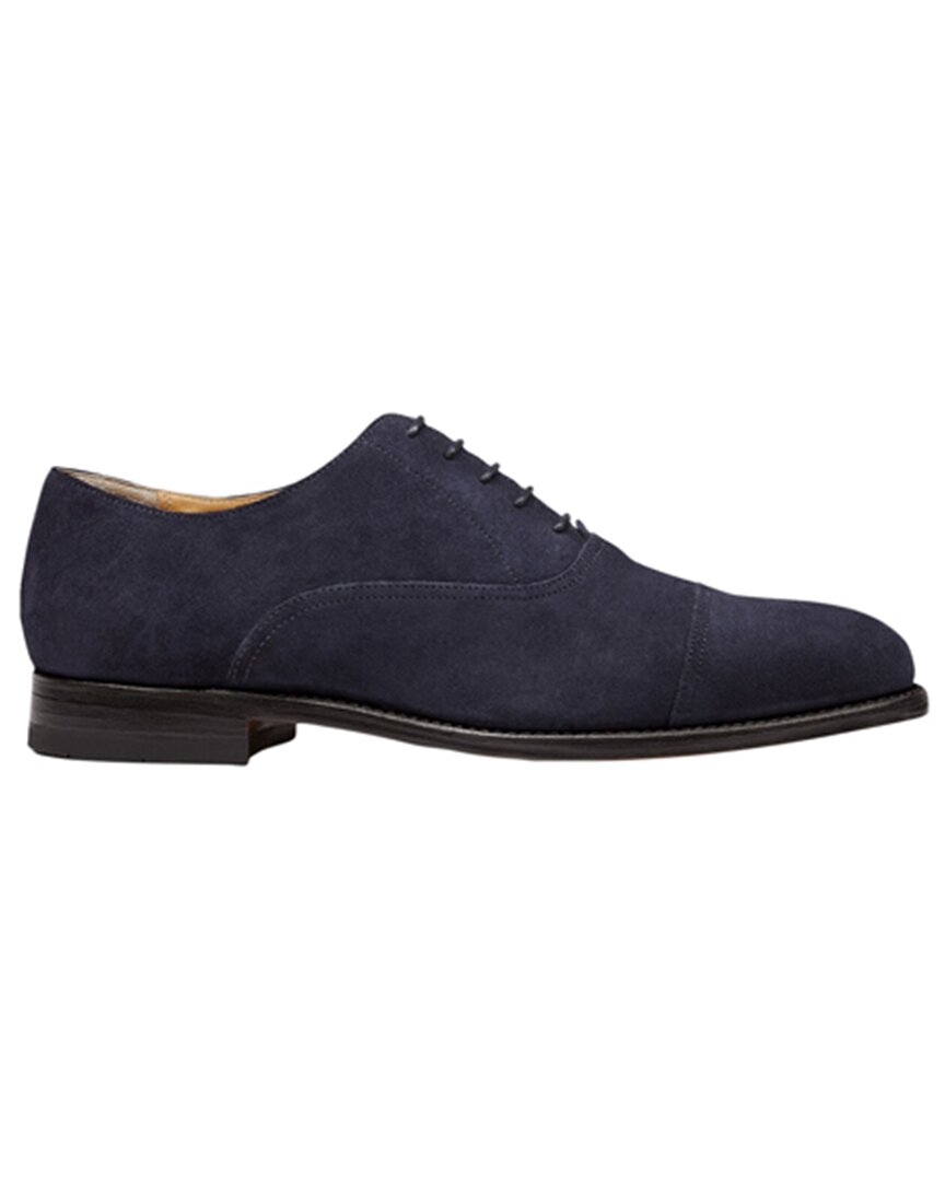 Charles Tyrwhitt Goodyear Welted Oxford Toe Cap Shoe In Blue