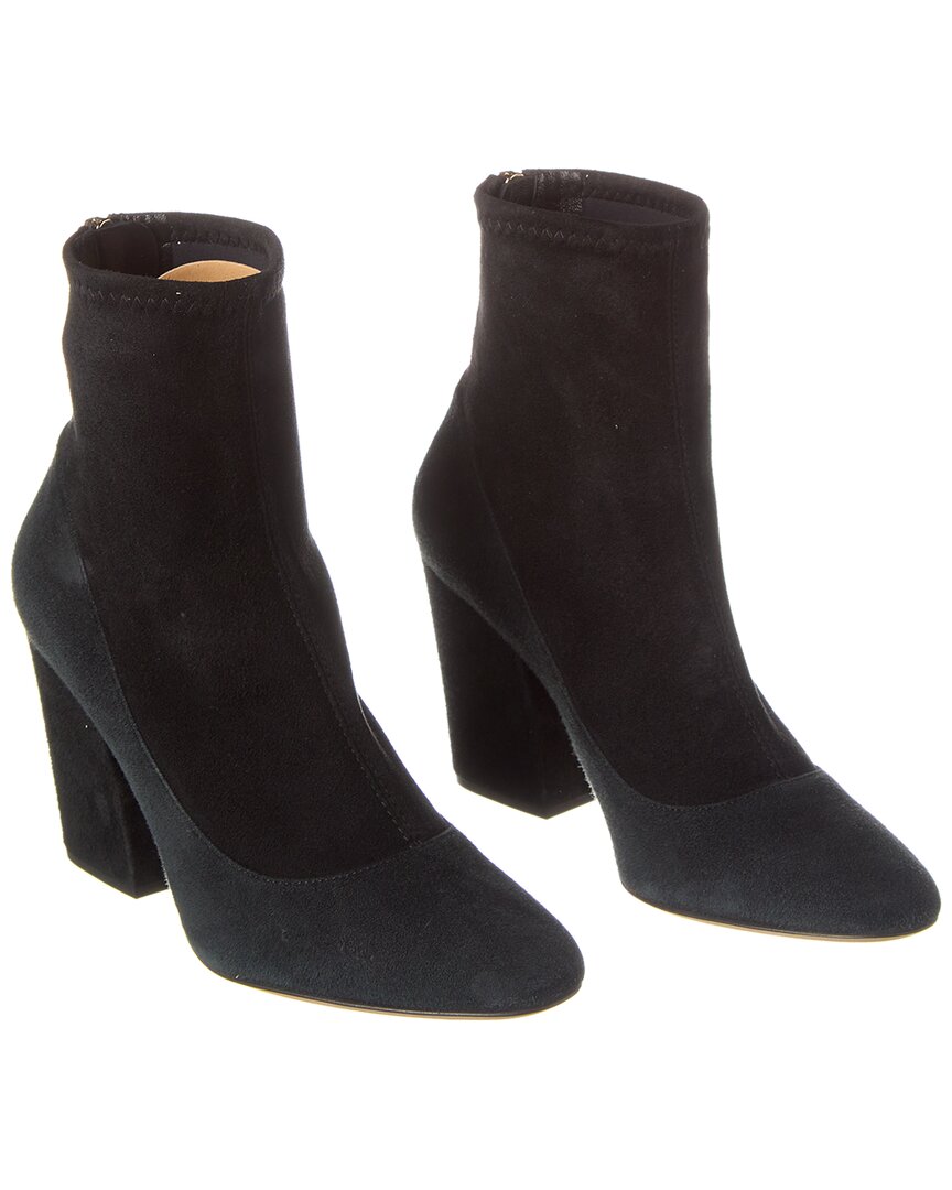Sergio Rossi Suede Ankle Boot (authentic ) In Black