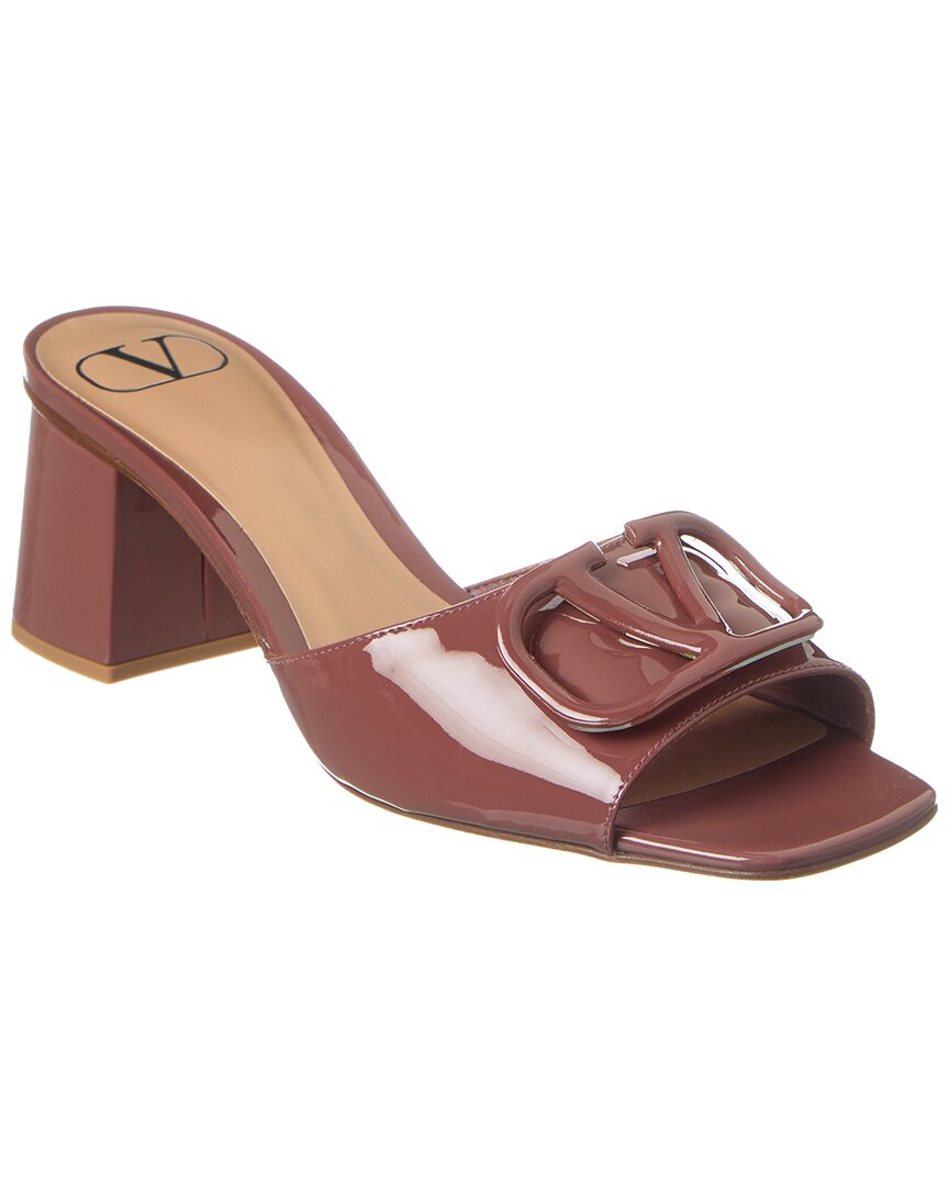 Valentino Vlogo 60 Leather Sandal In Brown