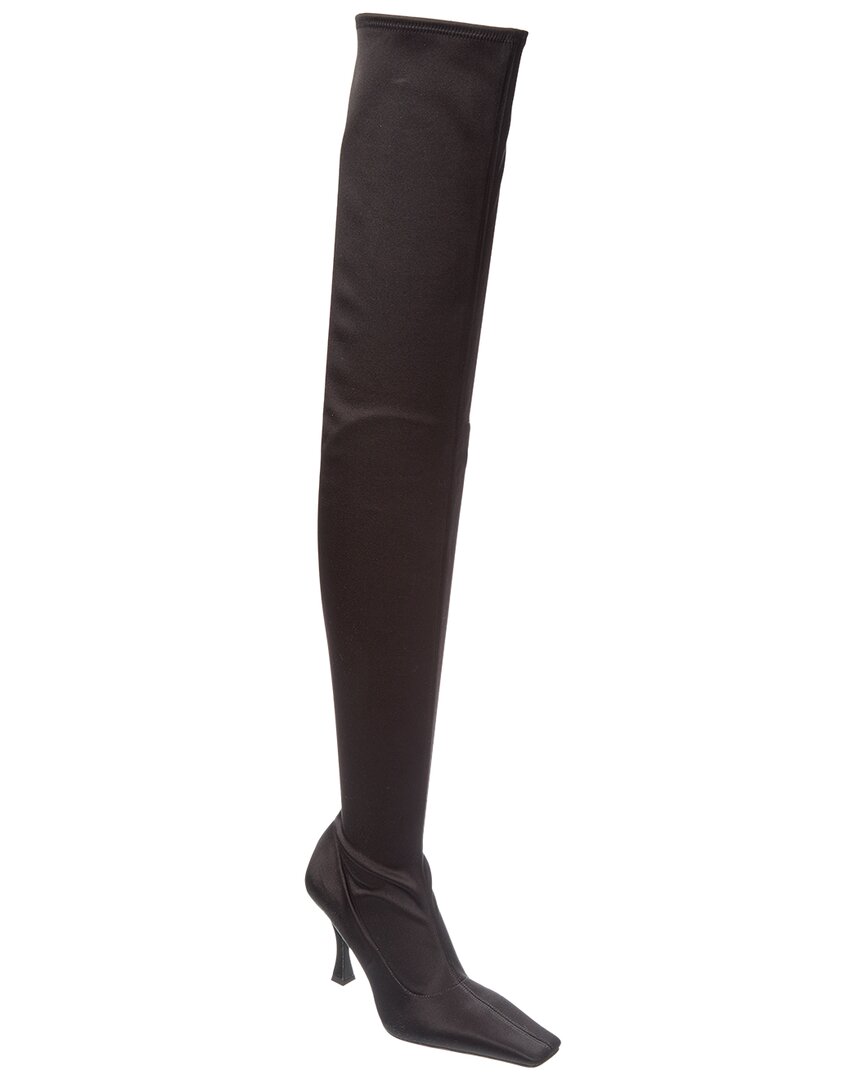 Proenza Schouler Satin Over-the-knee Boot In Black