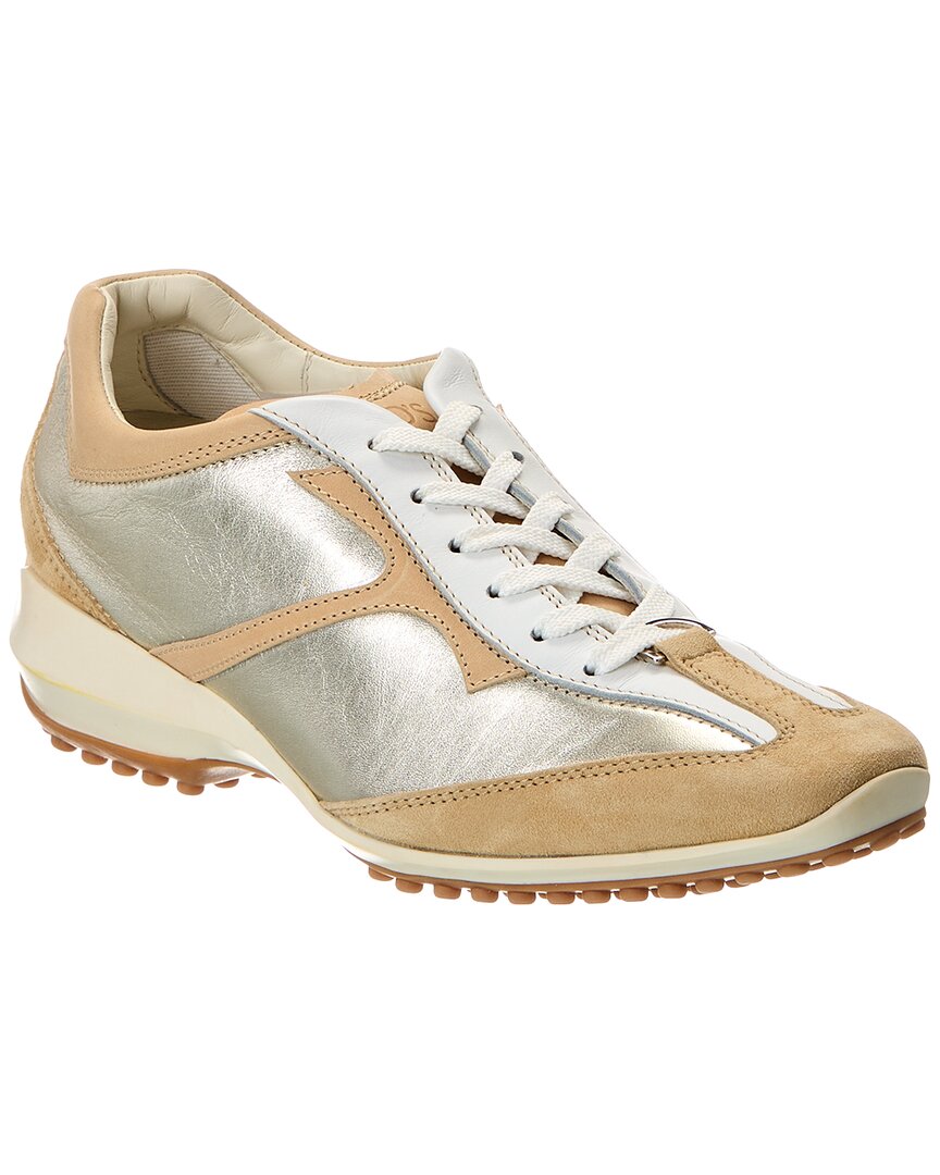 Tod's Logo Leather Sneaker In White