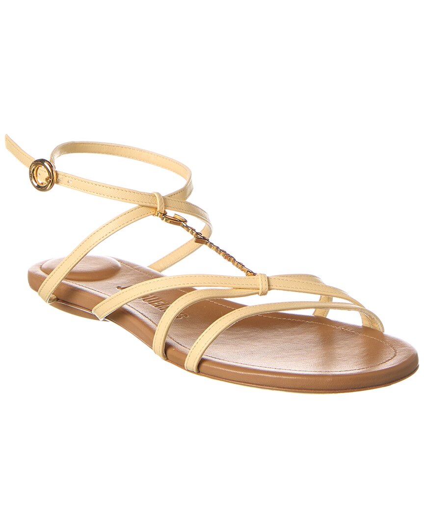 Jacquemus 'pralu Plates' Sandals In White