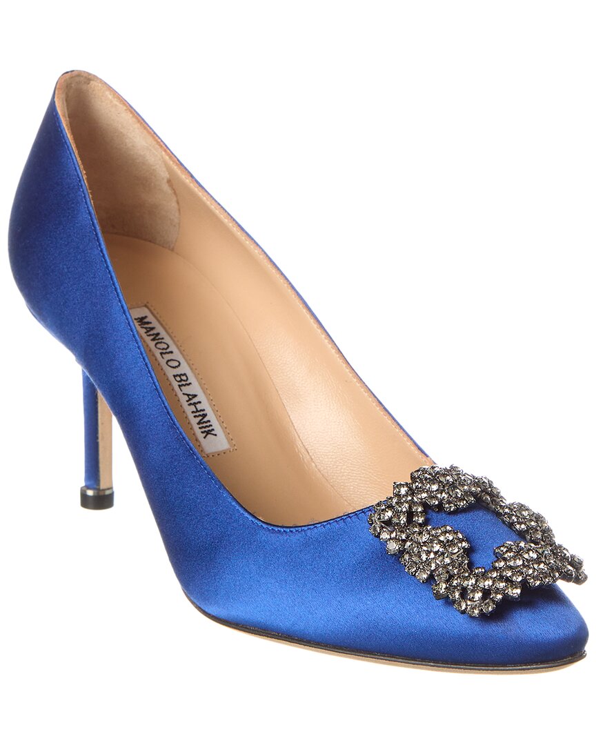 MANOLO BLAHNIK MANOLO BLAHNIK HANGISI 70 SATIN PUMP