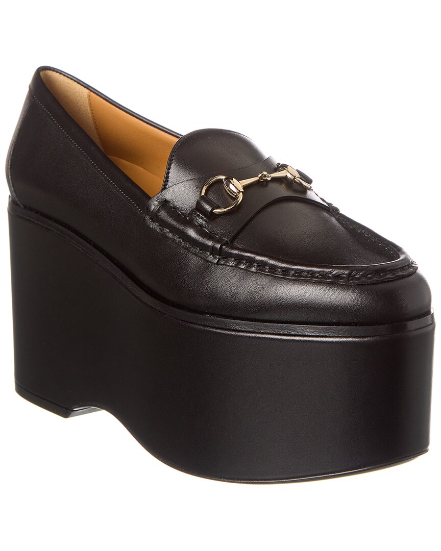 Gucci Horsebit Leather Platform Loafer