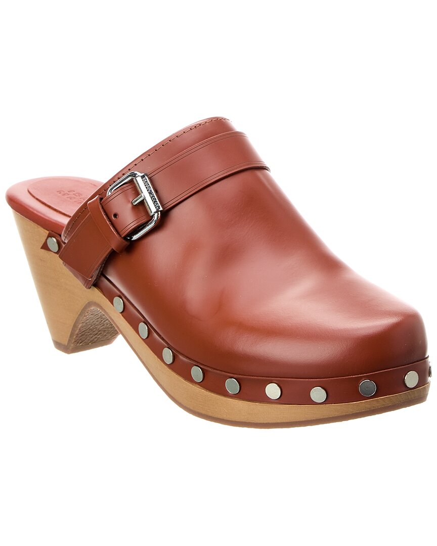 Isabel Marant Titya Modern Leather Clog In Brown