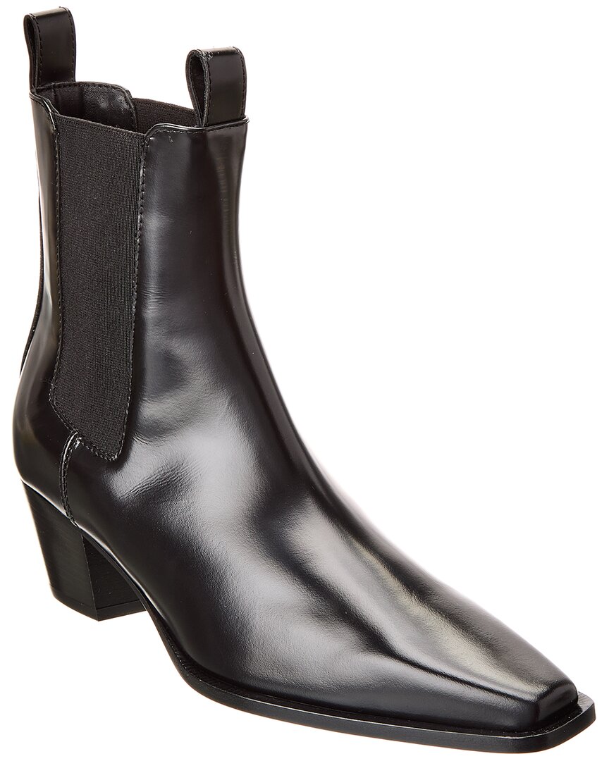 Totême Toteme The City 50mm Leather Ankle Boot In Black