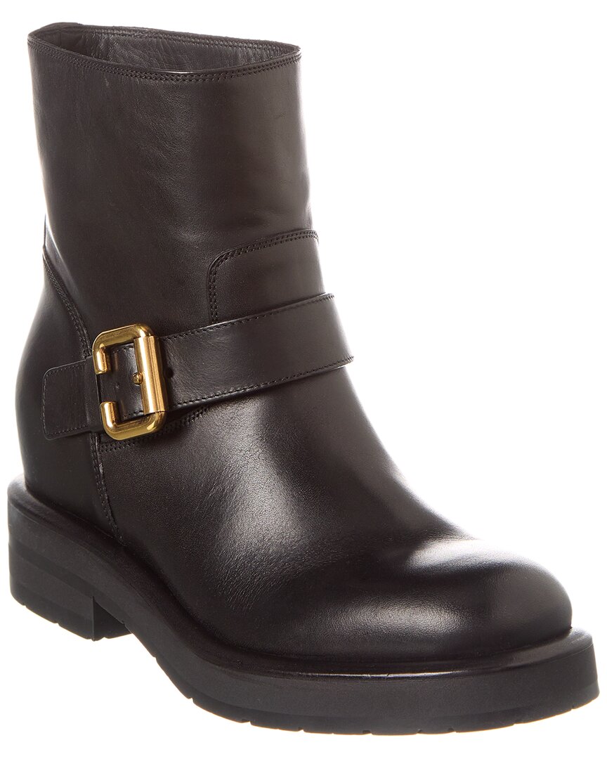 Chloé Coddington Leather Boot In Black
