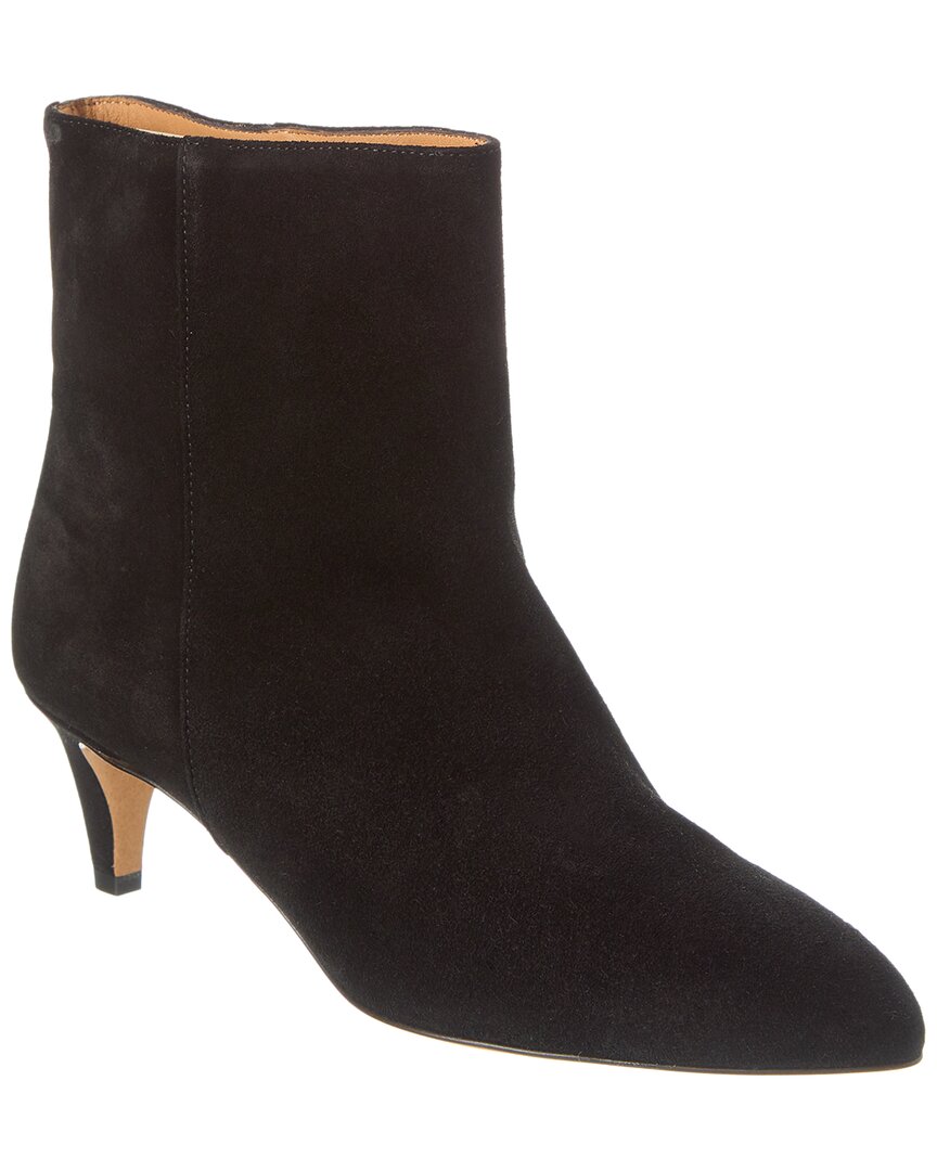 Isabel Marant Deone Suede Ankle Boots In Black