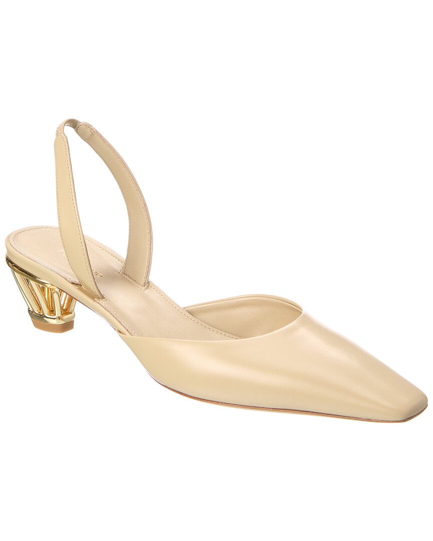 Ferragamo Slingback With Cage Heel In Grey
