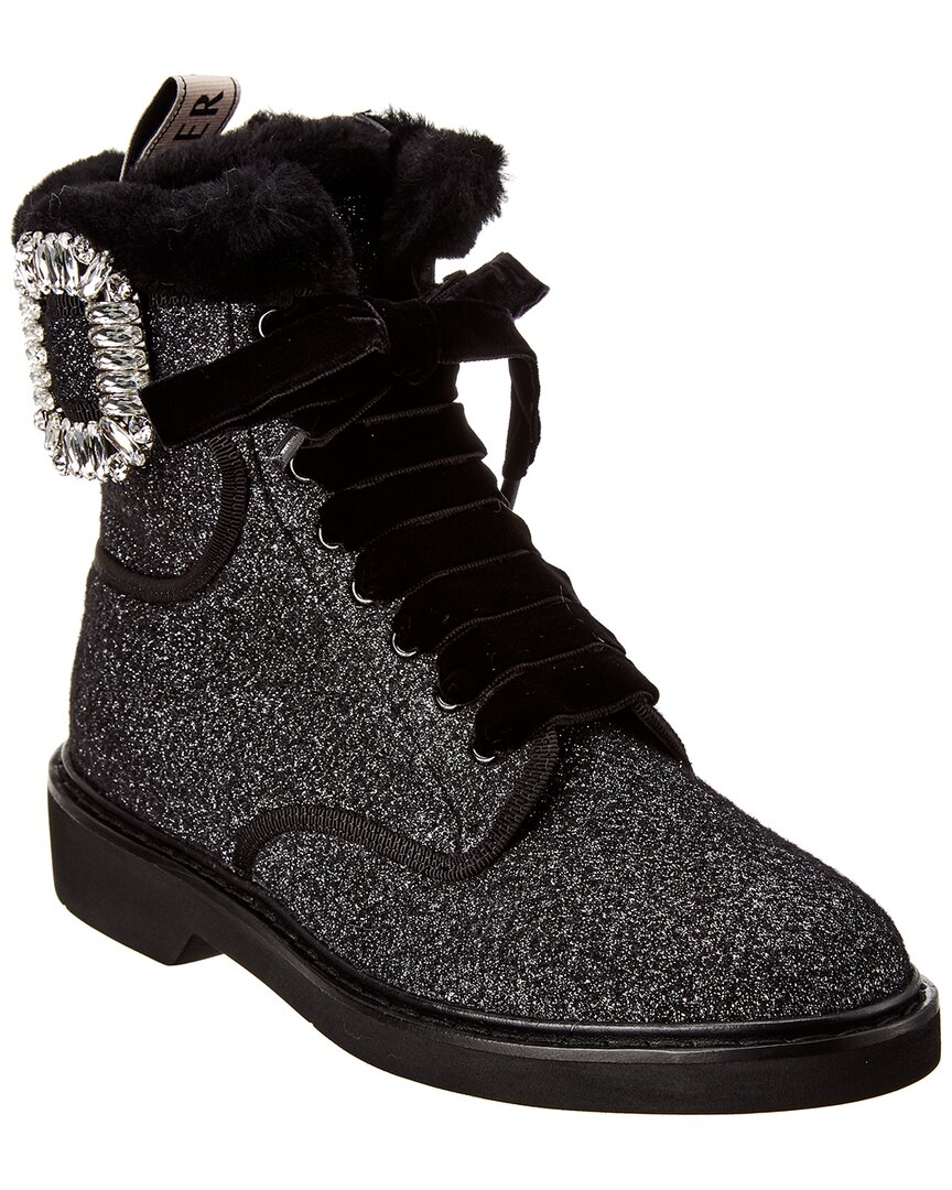 Roger Vivier Viv Rangers Boot In Black