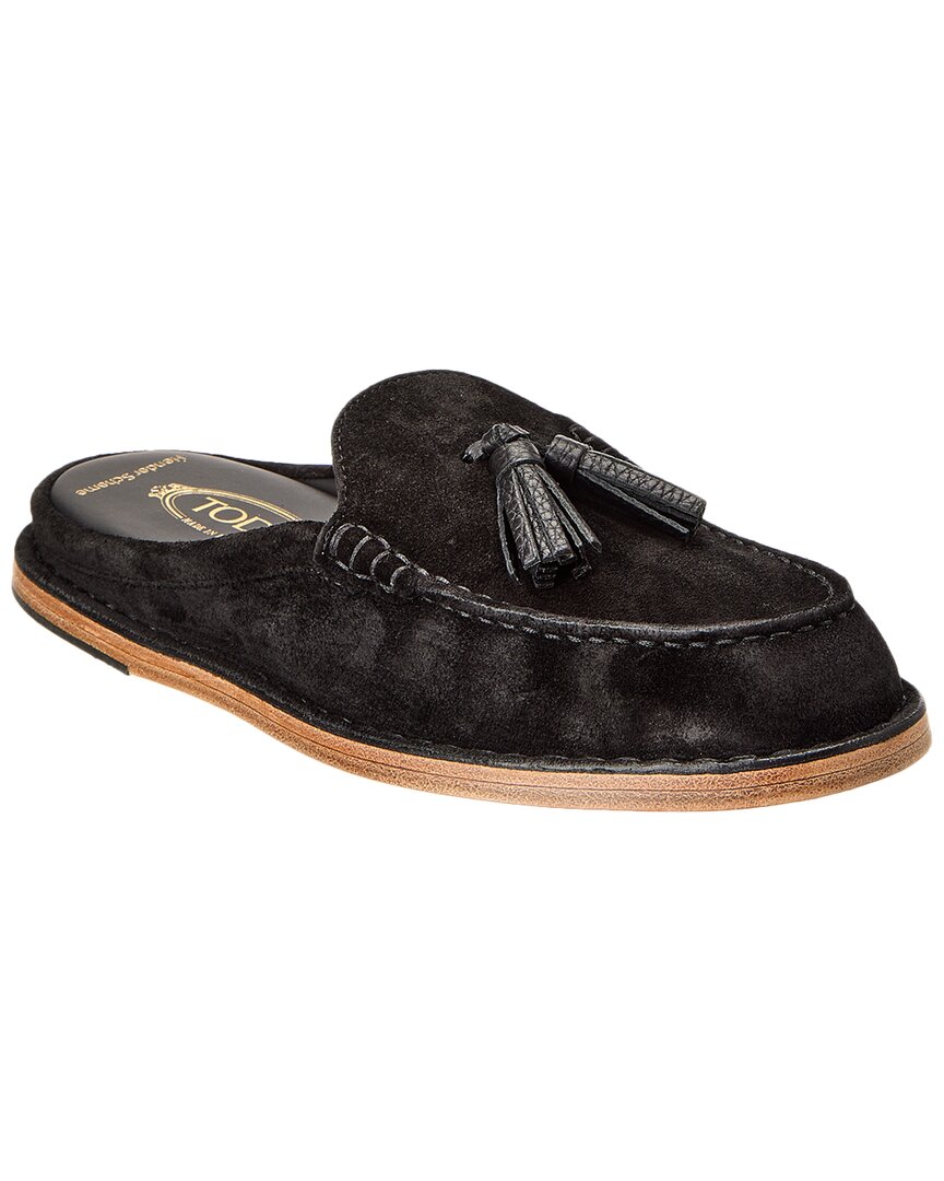 Tod's Leather Mule In Black