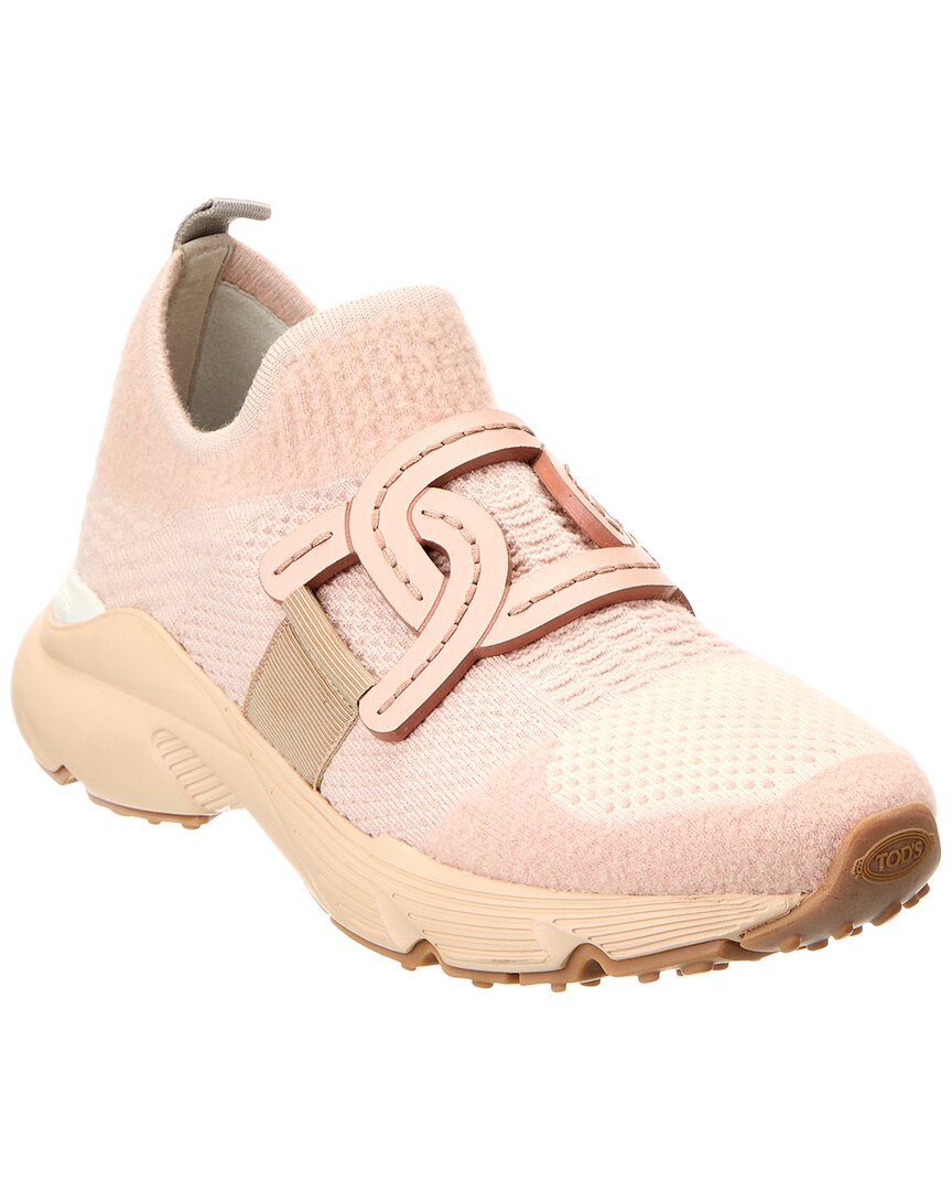 Tod's Kate Knit Sneaker In Pink