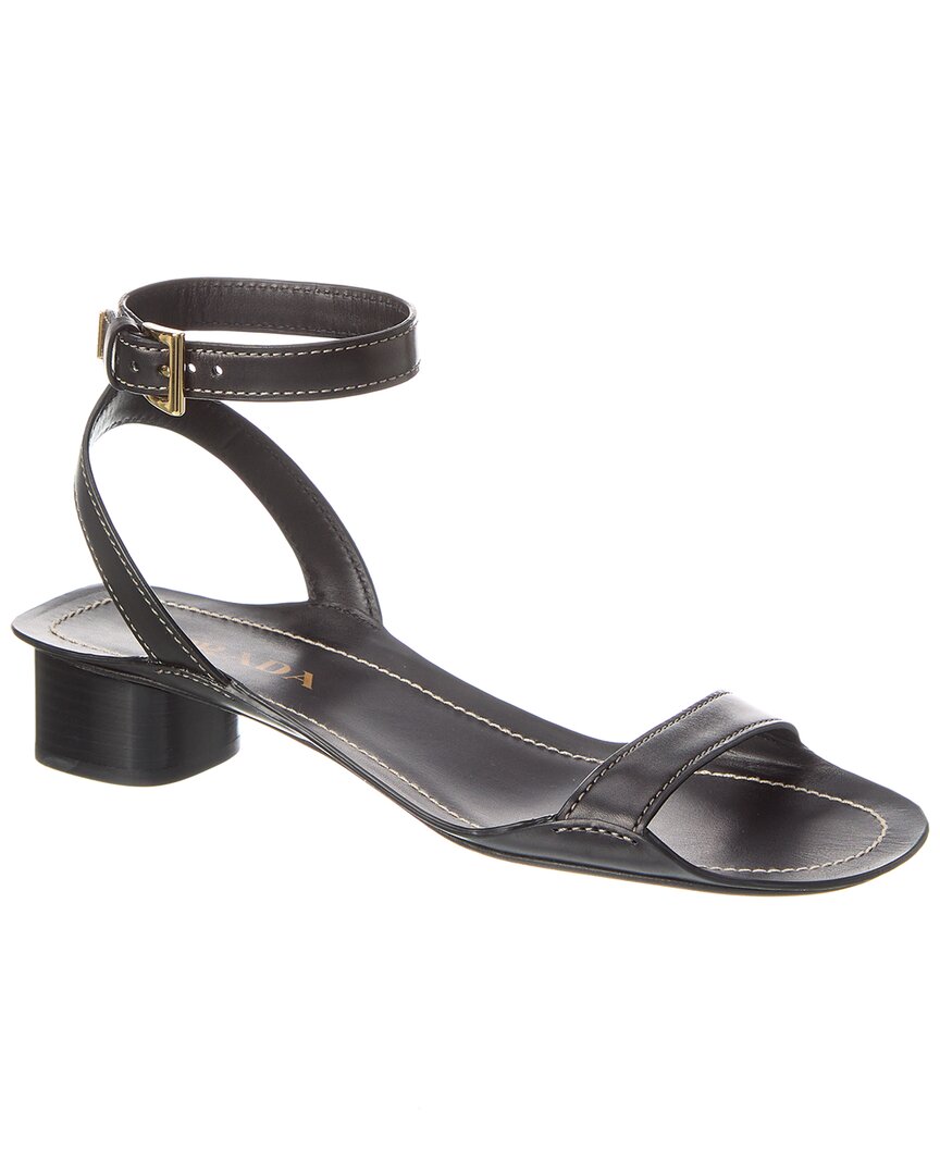 PRADA PRADA LEATHER SANDAL