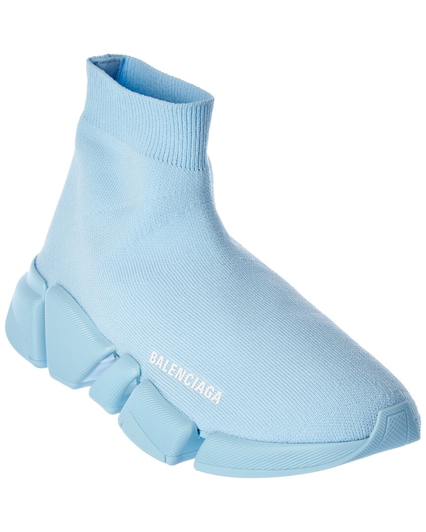 Shop Balenciaga Speed 2.0 Sock Sneaker In Blue