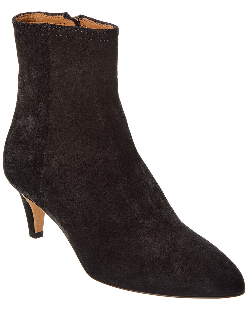 Isabel Marant Deone Suede Ankle Boots In Black