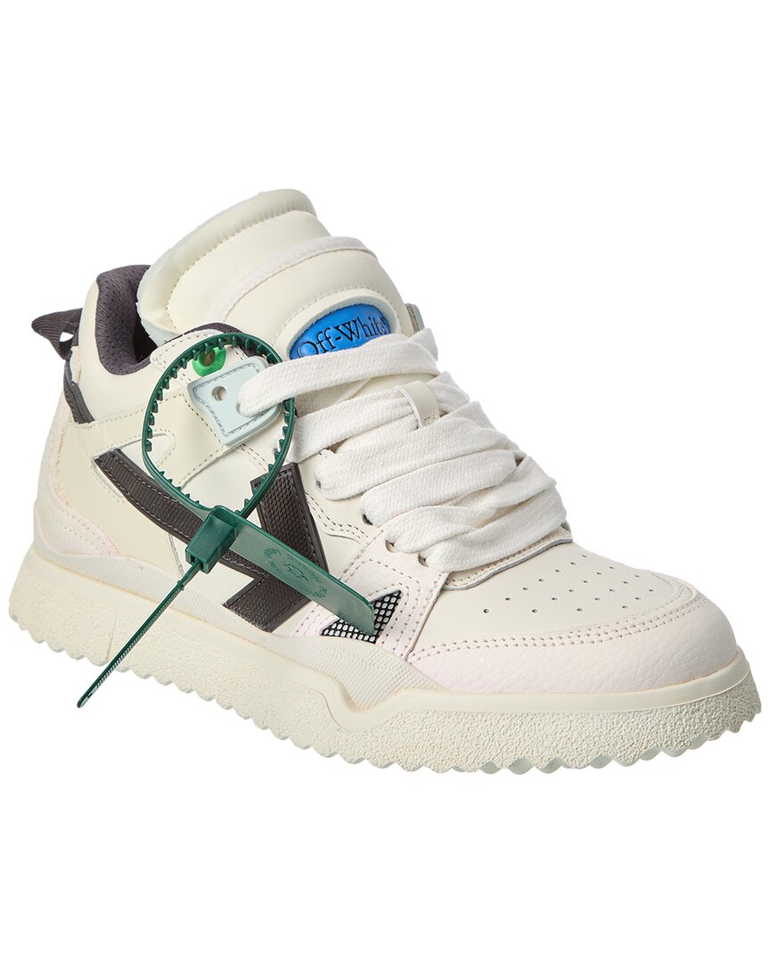 Off-white ™ Mid Top Sponge Leather Sneaker