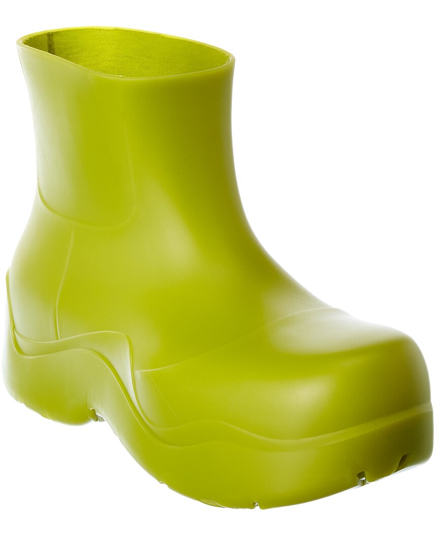 Bottega Veneta Woman Ankle Boots Light Green Size 9 Rubber In Green