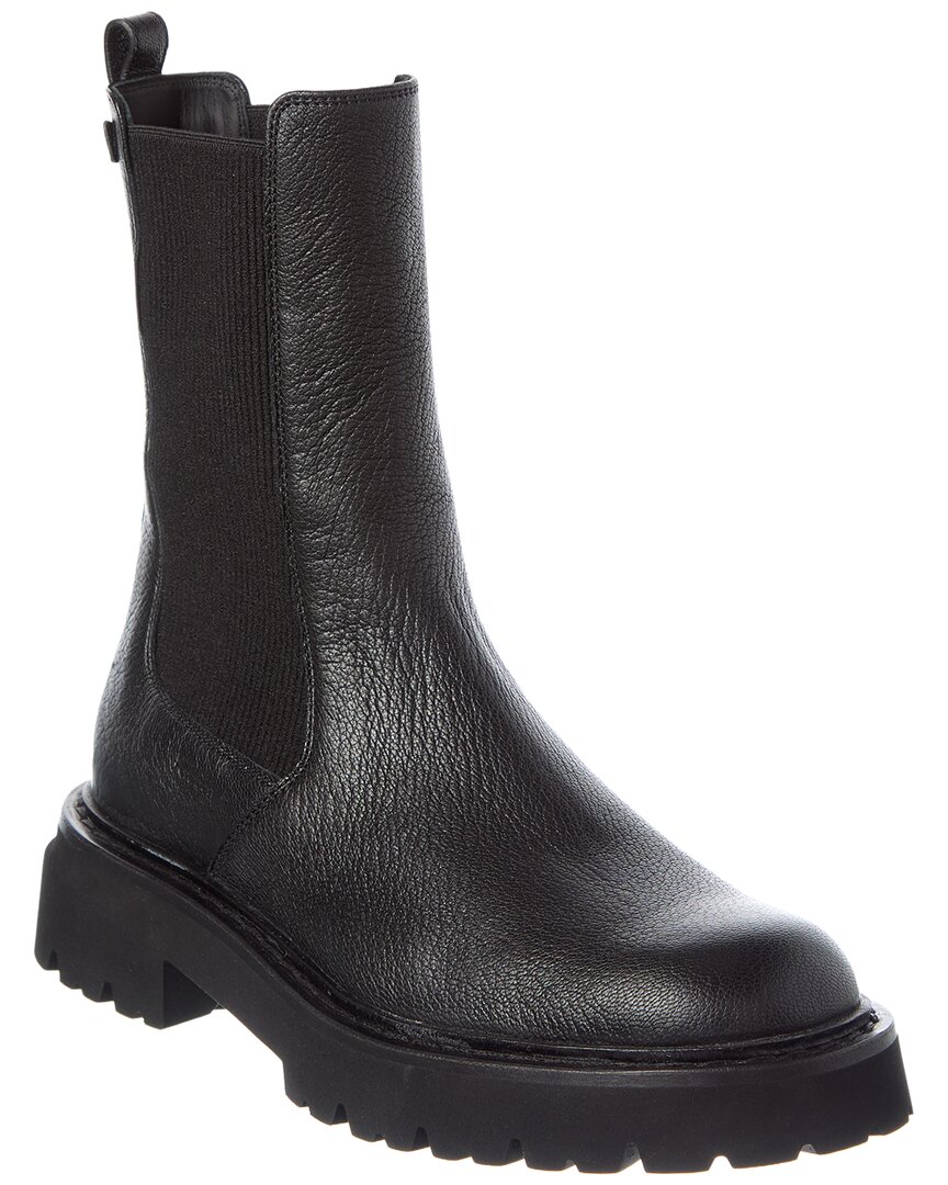 Ferragamo Oderico Leather Boot In Black