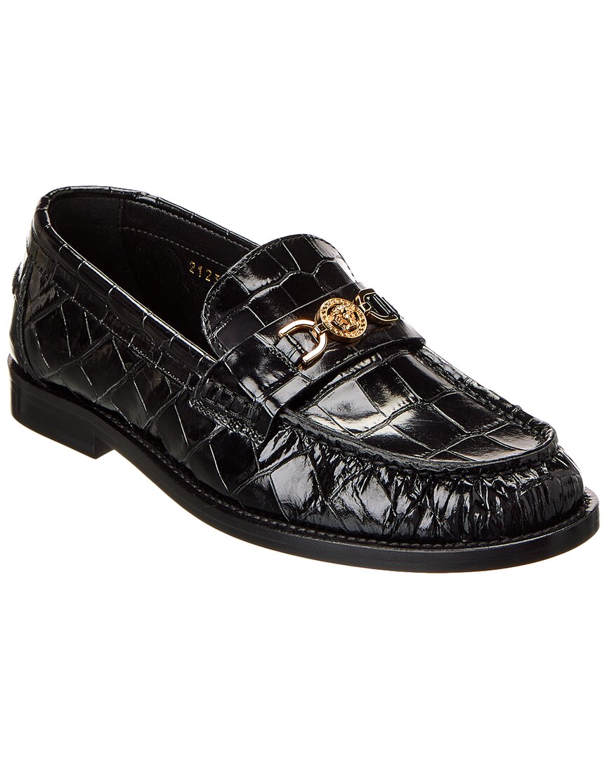 Versace Loafers In Black__gold