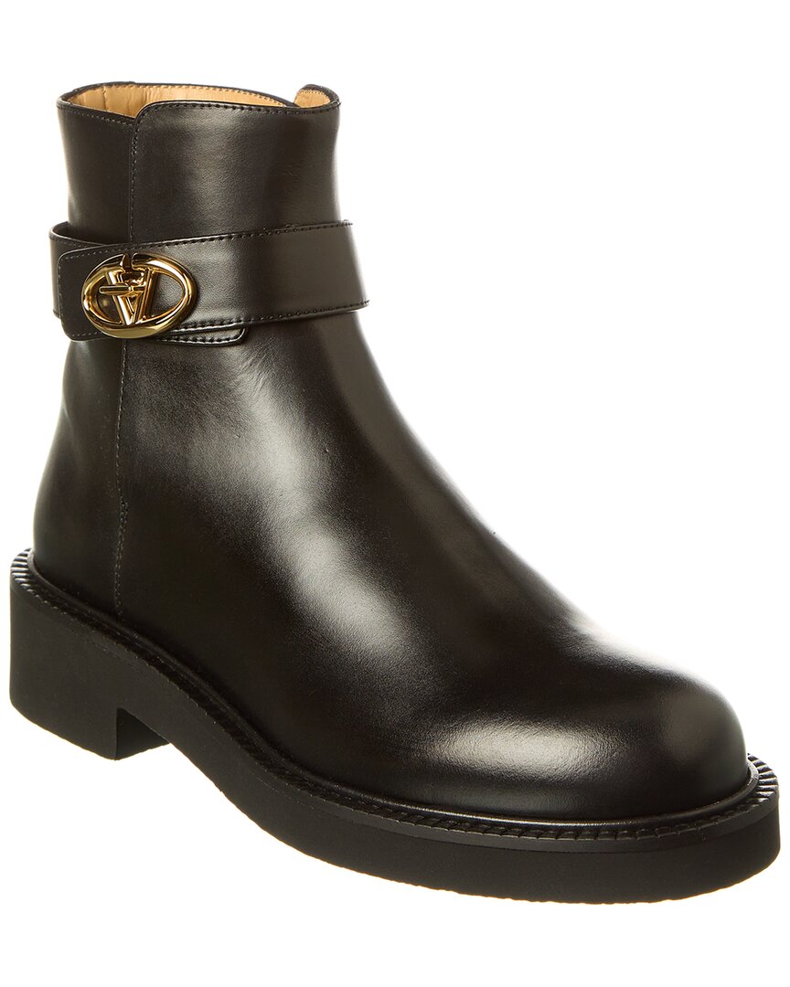 Valentino Vlogo Signature Leather Boot