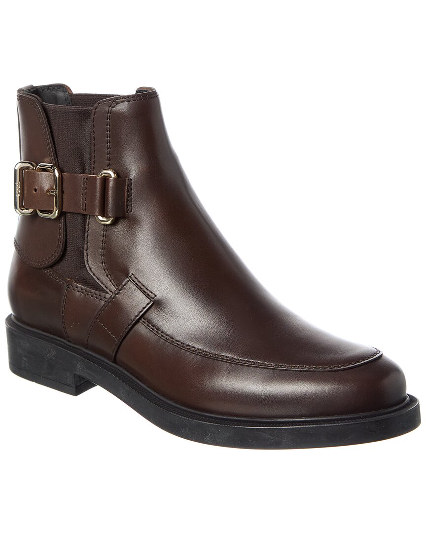 Tod's Leather Boot In Brown