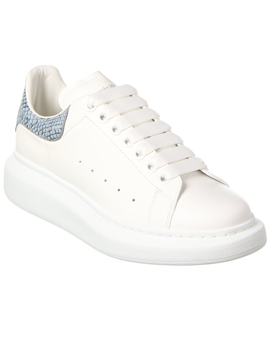 Alexander Mcqueen Oversized Leather Sneaker In White