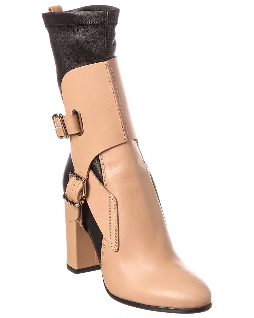 Shop Tod's Leather Boot In Black