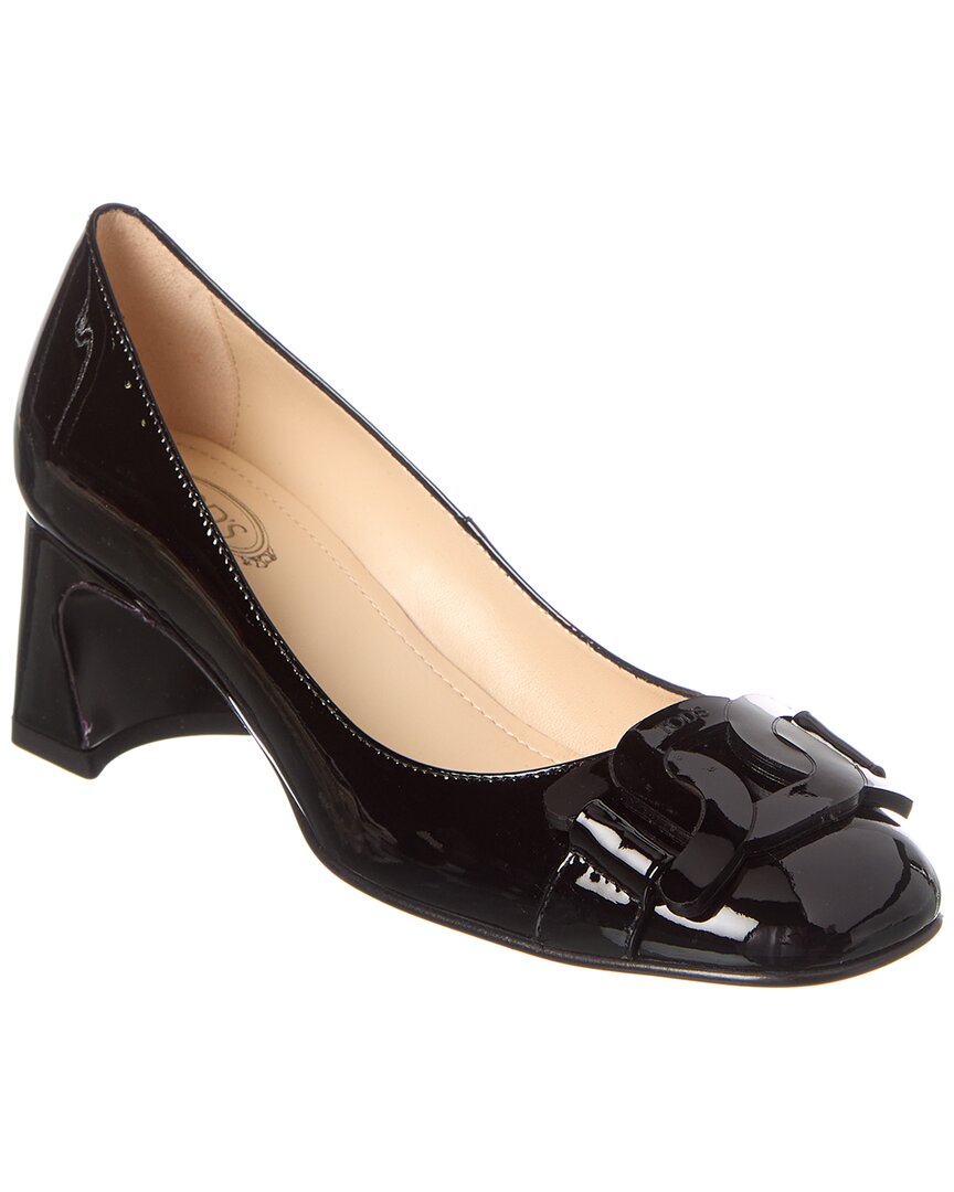 Tod's Patent Leather Pumps In Black