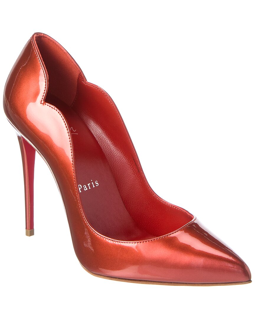 Shop Christian Louboutin Hot Chick 100 Patent Pump In Red