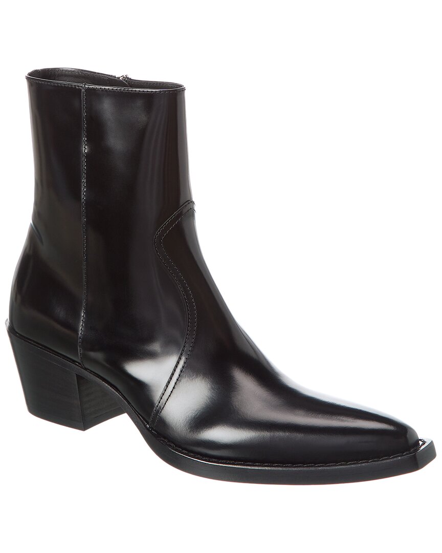 Prada Hammer Western Boot In Black