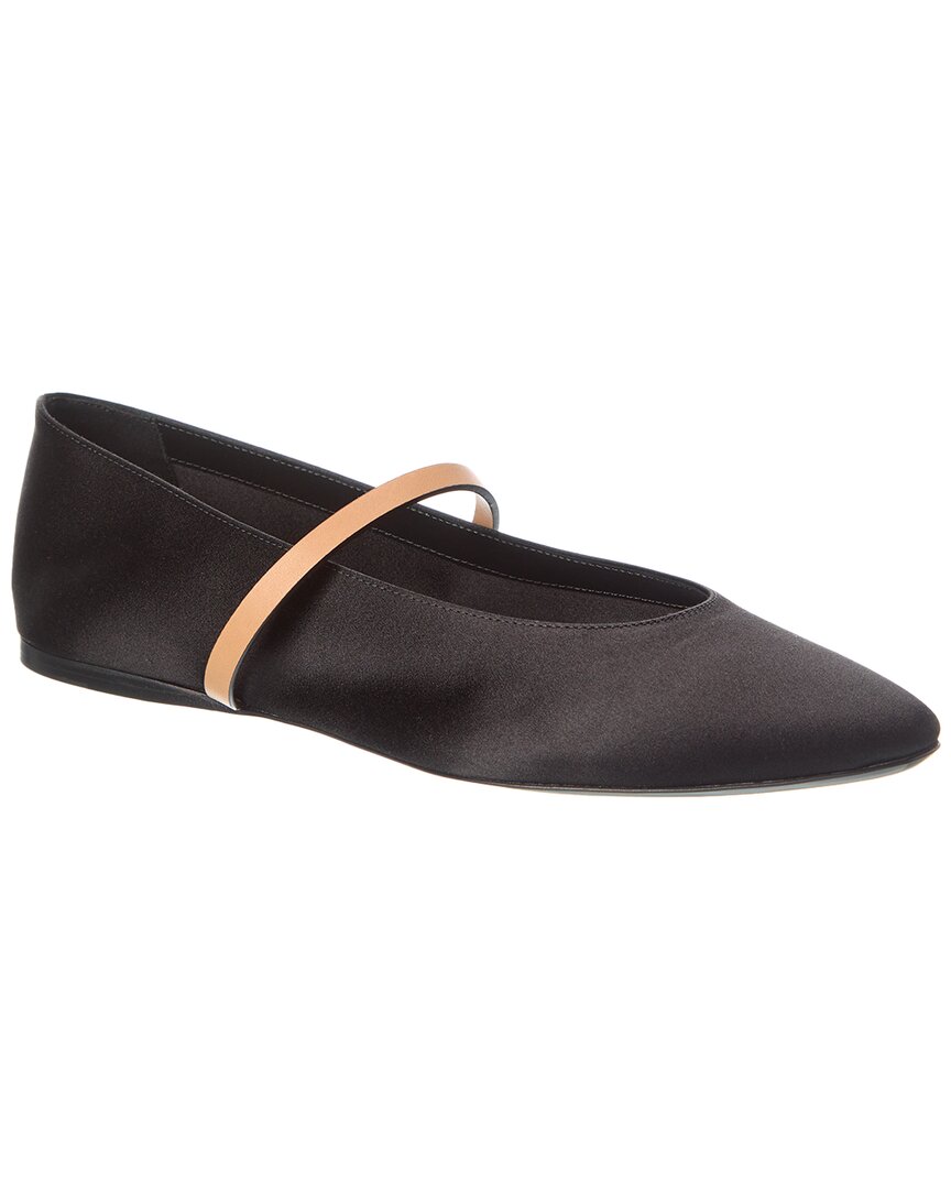 Saint Laurent Gio Ballerina Flat In Black