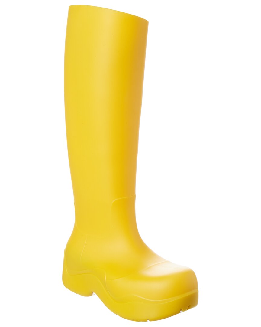 Bottega Veneta The Puddle High Rubber Boot In Yellow