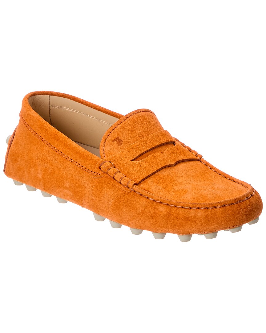 Tod's Logo Leather Loafer In White