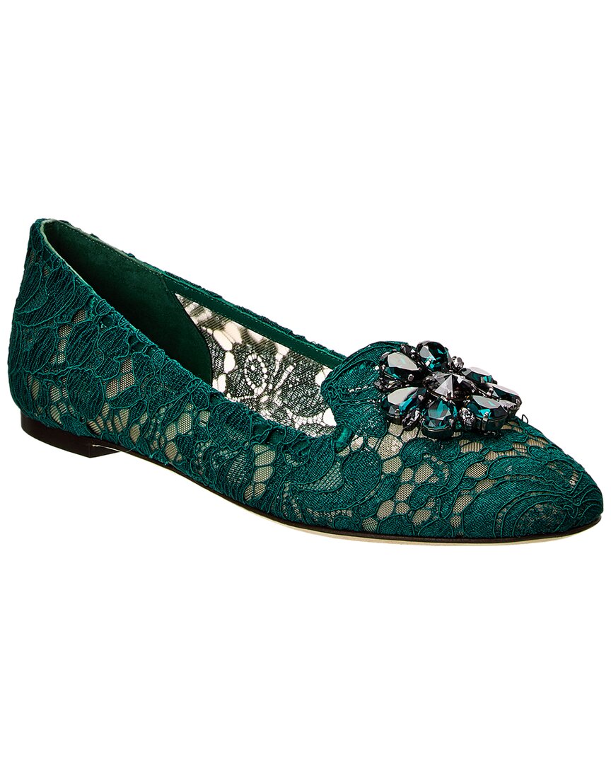 Dolce & Gabbana 'vally' Slippers In Green